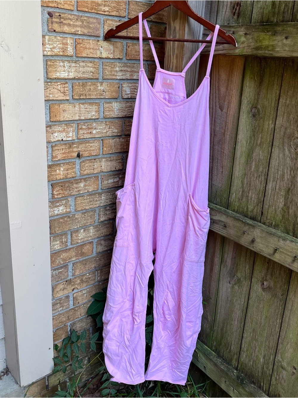 FP Movement by Free People Baby Pink HotShot Jumpsuit